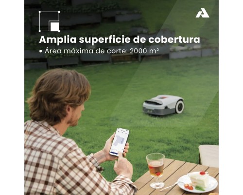 Robot cortacesped inalámbrico Anthbot Genie 1000 con IA hasta 2000m2